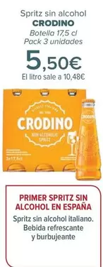 Oferta de Crodino - Spritz Sin Alcohol   por 5,5€ en Carrefour