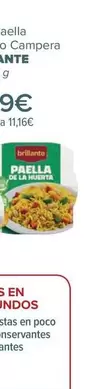 Oferta de Brillante - Bowl Paella De La Huerta O Campera  por 2,79€ en Carrefour