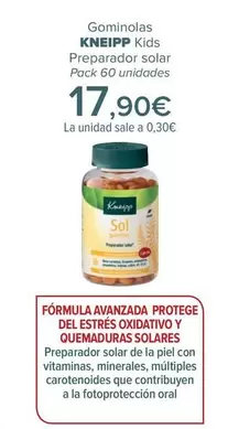 Oferta de Kneipp - Gominolas Kids Preparador Solar por 17,9€ en Carrefour