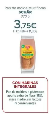 Oferta de Schär - Pan De Molde Multifibras  por 3,75€ en Carrefour
