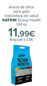Oferta de Katkin - Arena De Silice  Para Gato  Indicadora De Salud Scoop Health por 11,99€ en Carrefour