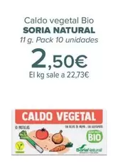 Oferta de Soria Natural - Caldo Vegetal Bio   por 2,5€ en Carrefour