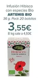 Oferta de Artemis Bio - Infusión Hibisco  Con Especias Bio   por 3,55€ en Carrefour