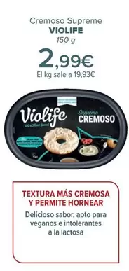 Oferta de Violife - Cremoso Supreme   por 2,99€ en Carrefour