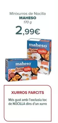 Oferta de Maheso - Mini Churros De Nocilla  por 2,99€ en Carrefour