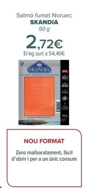 Oferta de Skandia - Salmón Ahumado Noruego   por 2,72€ en Carrefour