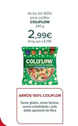 Oferta de Coliflow - Arroz Hecho 100% Con Coliflor por 2,99€ en Carrefour