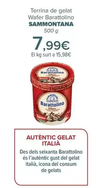 Oferta de Sammontana - Tarrina De Helado Wafer Barattolino  por 7,99€ en Carrefour