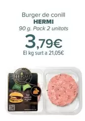Oferta de Hermi - Burger De Conejo  por 3,79€ en Carrefour