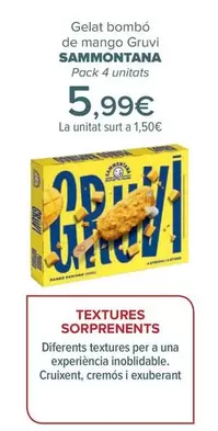 Oferta de Sammontana - Helado Bombón De Mango Gruvi por 5,99€ en Carrefour
