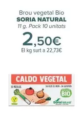 Oferta de Soria Natural - Caldo Vegetal Bio   por 2,5€ en Carrefour