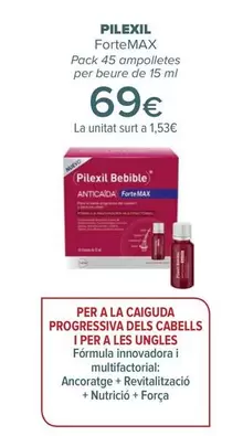 Oferta de Pilexil - Fortemax por 69€ en Carrefour