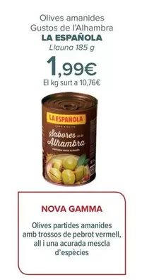 Oferta de La Española - Aceitunas Aliñadas  Sabores De La Alhambra   por 1,99€ en Carrefour