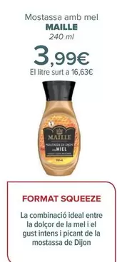 Oferta de Maille - Mostaza A La Miel   por 3,99€ en Carrefour