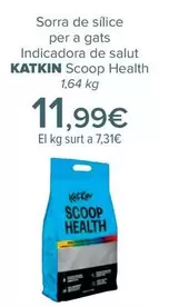 Oferta de Katkin - Arena De Silice  Para Gato  Indicadora De Salud Scoop Health por 11,99€ en Carrefour