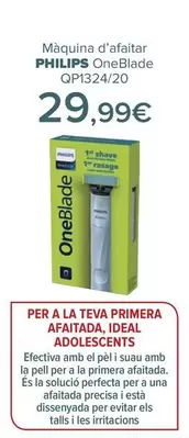 Oferta de Philips - Máquina De Afeitar Oneblade QP1324/20 por 29,99€ en Carrefour