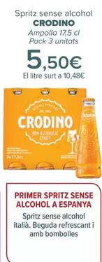 Oferta de Crodino - Spritz Sin Alcohol   por 5,5€ en Carrefour