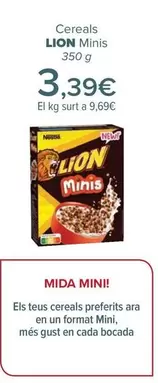 Oferta de Lion - Cereales Minis por 3,39€ en Carrefour