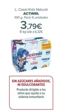 Oferta de Actimel - L Casei Kids Natural   por 3,79€ en Carrefour