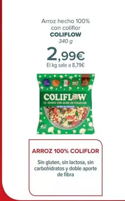 Oferta de Coliflow - Arroz Hecho 100% Con Coliflor por 2,99€ en Carrefour
