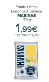 Oferta de Marinas - Patatas Fritas  Limón & Albahaca  por 1,99€ en Carrefour