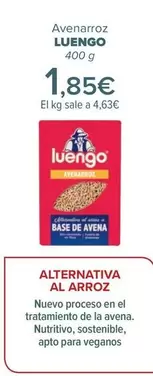 Oferta de Avenarroz  Luengo por 1,85€ en Carrefour