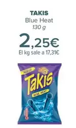 Oferta de Takis -   Blue Heat por 2,25€ en Carrefour