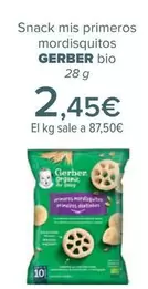 Oferta de Gerber - Snack Mis Primeros Mordisquitos Bio por 2,45€ en Carrefour