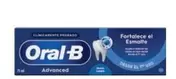 Oferta de Oral B - Dentífrico Advanced Prevención Sarro O Fortalecedor Esmalte por 4,99€ en Carrefour