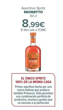 Oferta de Mionetto - Aperitivo Spritz   por 8,99€ en Carrefour