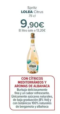 Oferta de Lolea - Spritz Citrus por 9,9€ en Carrefour