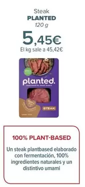 Oferta de Planted - Steak   por 5,45€ en Carrefour