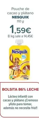Oferta de Nesquik - Pouche De Cacao Y Plátano   por 1,59€ en Carrefour