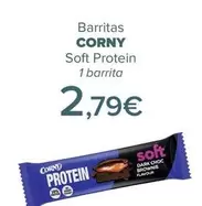 Oferta de Corny - Barritas Soft Protein por 2,79€ en Carrefour