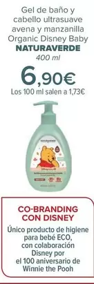 Oferta de Naturaverde - Gel De Baño Y Cabello Ultrasuave  Avena Y Manzanilla  Organic Disney Baby   por 6,9€ en Carrefour