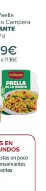 Oferta de Brillante - Bowl Paella De La Huerta O Campera  por 2,79€ en Carrefour