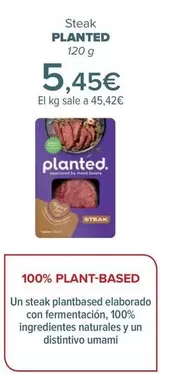 Oferta de Planted - Steak   por 5,45€ en Carrefour