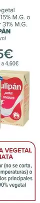 Oferta de Tulipán - Nata Vegetal  Para Cocinar 15% Mg O Para Montar 31% Mg  por 1,15€ en Carrefour