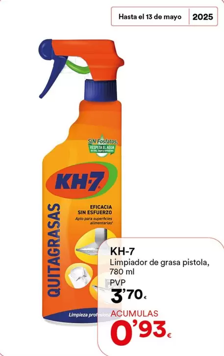 Oferta de KH-7 - Limpiador De Grasa Pistola por 3,7€ en SUPER AMARA