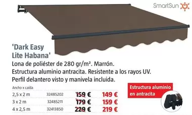 Oferta de Smart Sun - 'Dark Easy Lite Habana' por 149€ en BAUHAUS
