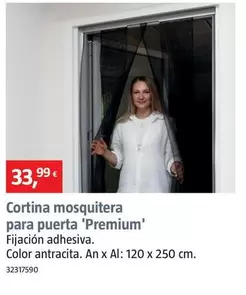 Oferta de Cortina Mosquitera Para Puerta Premium  por 33,99€ en BAUHAUS