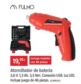 Oferta de Fulmo - Atornillador De Batería por 19,95€ en BAUHAUS