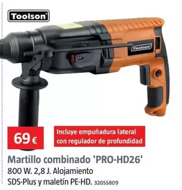 Oferta de Toolson - Martillo Combinado 'PRO-HD26' por 69€ en BAUHAUS