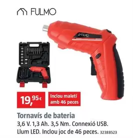 Oferta de Fulmo - Atornillador De Batería por 19,95€ en BAUHAUS