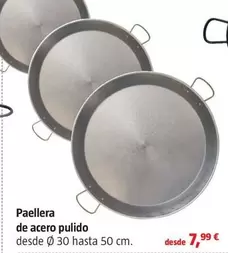 Oferta de Paellera De Acero Pulido por 7,99€ en BAUHAUS