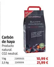 Oferta de Lotusgrill - Carbon De Haya    por 10,99€ en BAUHAUS