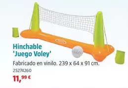 Oferta de Hinchable 'Juego Voley' por 11,99€ en BAUHAUS