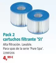Oferta de Pack 2 Cartuchos Filtrante 'S11' por 4,99€ en BAUHAUS