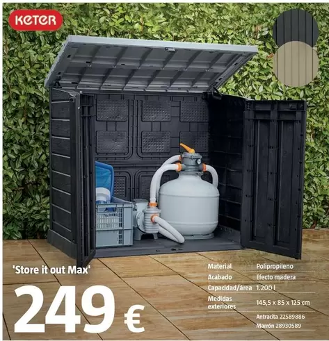 Oferta de Keter - Armarios De Jardin Store It Out Max por 249€ en BAUHAUS