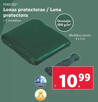 Oferta de Parkside - Lonas Protectoras/Lona Protectora por 10,99€ en Lidl